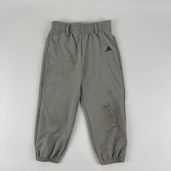 Adidas Athletic Baseball Uniform Pants Boys Small Gray - Picture 1 of 9